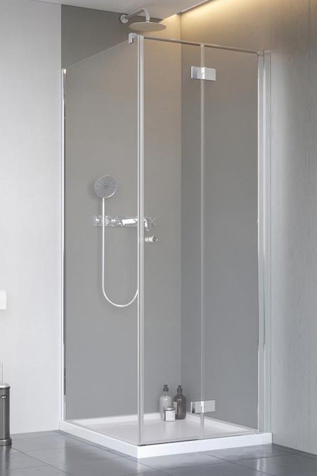 Radaway Nes KDJ B kabina prostokątna 90x75 drzwi składane PRAWE 90 i ścianka 75 chrom przeźroczyste Easy Clean 10025090-01-01R+10039075-01-01