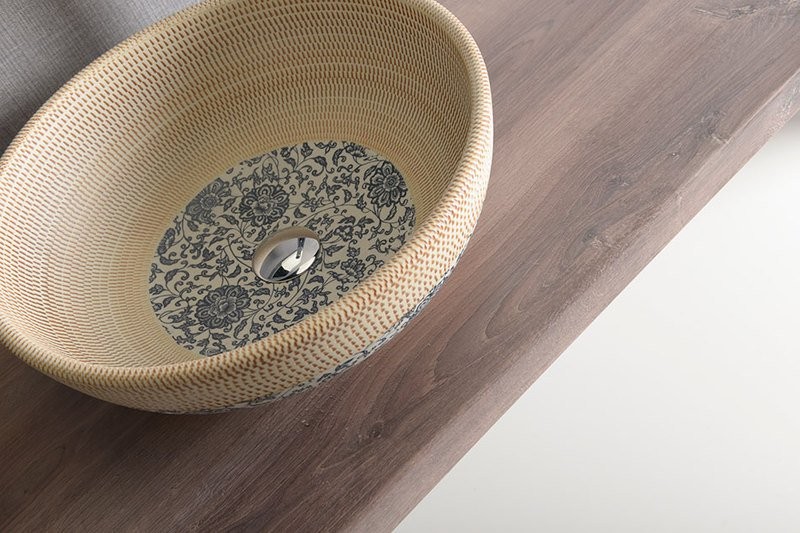 Sapho Priori  umywalka okrągła 42x42 cm nablatowa/ stawiana na blat PI011