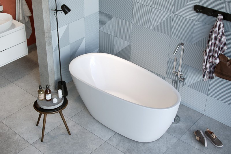 Excellent Olia 2.0 wanna wolnostojąca 150x73 akryl biała WAEX.OLI2.15WH