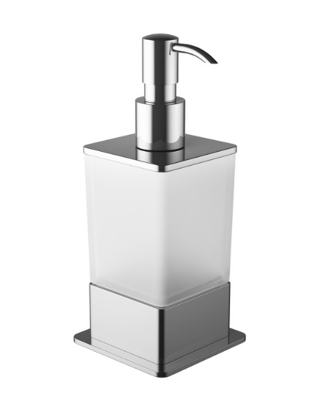 Excellent Riko dozownik szklany do mydła stojący chrom połysk DOEX.1616CR
