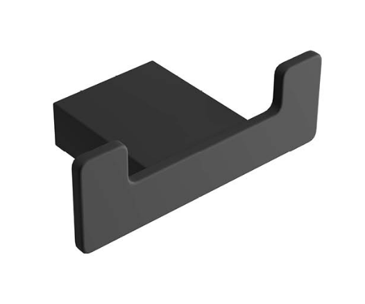 Excellent Riko haczyk podwójny wieszak na ręcznik czarny matowy DOEX.1602BL