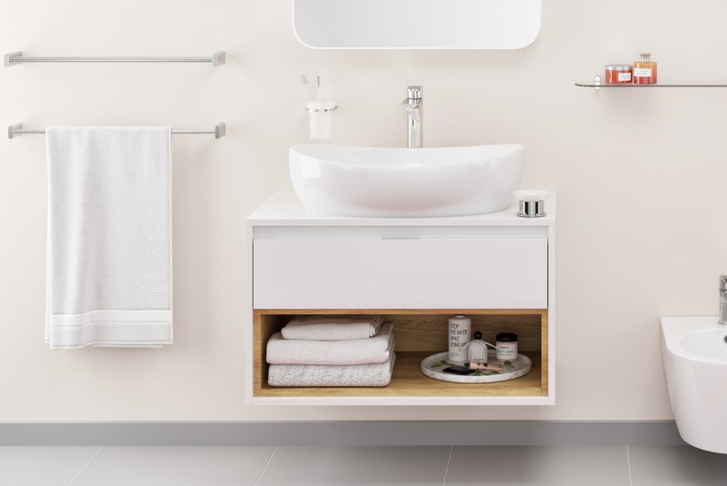 Excellent Kobo mydelniczka szklana stojąca chrom połysk DOEX.1713CR