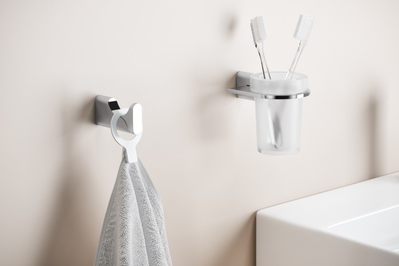 Excellent Kobo kubek szklany wiszący chrom połysk DOEX.1704CR