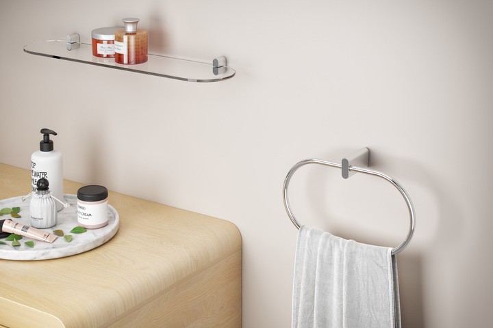 Excellent Kobo reling wieszak na ręcznik owalny chrom połysk DOEX.1709CR