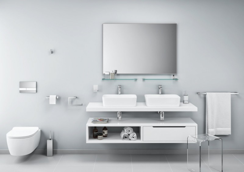 Excellent Riko szczotka WC kompletna wisząca chrom połysk DOEX.1605CR