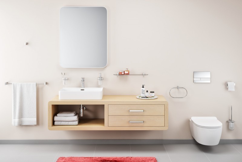 Excellent Kobo szczotka WC wolnostojąca/mocowana do ściany chrom połysk DOEX.1717CR