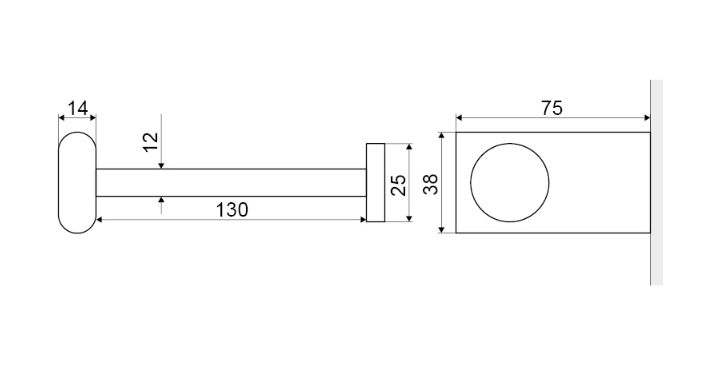 Excellent Kobo uchwyt na papier toaletowy chrom połysk DOEX.1708CR