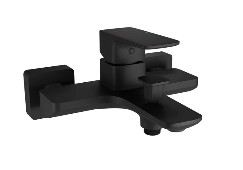 Excellent Keria bateria wannowa ścienna czarny mat AREX.2005BL