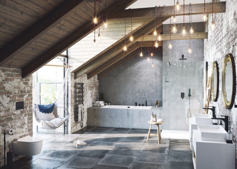 Excellent Keria zestaw podtynkowy z deszczownicą 20x20 czarny matowy AREX.SET.2045BL