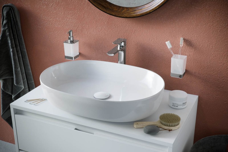 Actima Jima 60 umywalka nablatowa owalna 61,5x41,5 biały CEAC.2001.615.WH