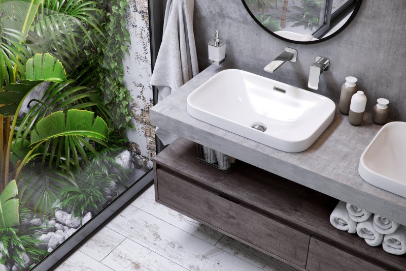 Actima Hasko 57 umywalka wpuszczana w blat 57x39 biały CEAC.3718.570.WH