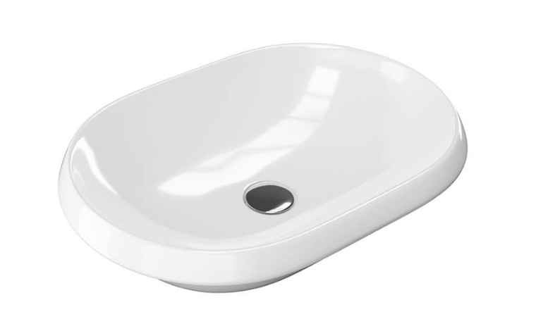 Actima Lupio 60 umywalka wpuszczana w blat 60x40 biały CEAC.3818.600.WH