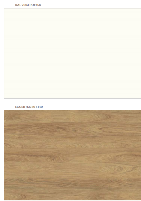 Excellent Tuto szafka wisząca z frontem lewa 40 cm biały-dąb MLEX.0105.400.BLWH