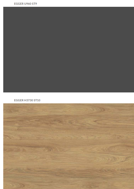 Excellent Tuto szafka z umywalką AS 60 cm 2 szuflady szary-dąb MLEX.0103.600.GRBL + CEEX.3617.600.WH