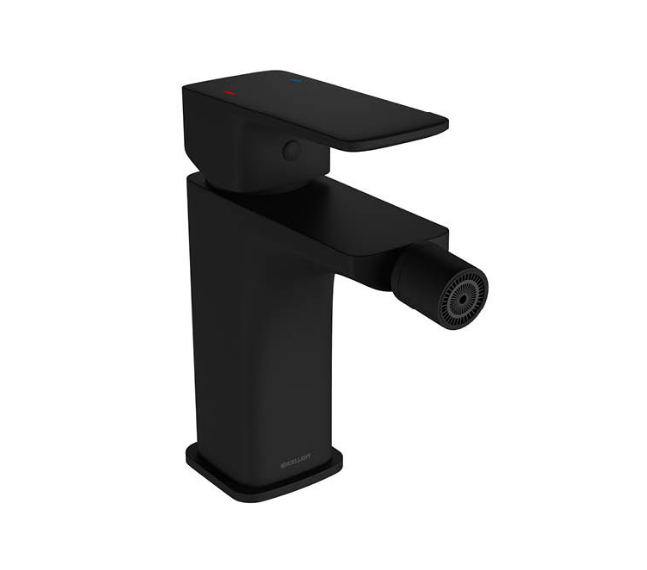 Excellent Keria bateria bidetowa z korkiem czarny mat AREX.2003BL