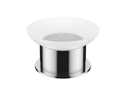 Excellent Kobo mydelniczka szklana stojąca chrom połysk DOEX.1713CR