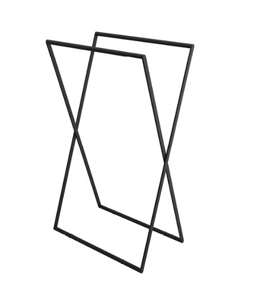 Excellent Kros stojak wieszak wolnostojący na ręczniki kwadratowy czarny matowy DOEX.1800BL