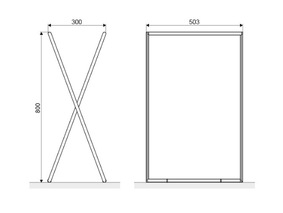 Excellent Kros stojak wieszak wolnostojący na ręczniki kwadratowy czarny matowy DOEX.1800BL