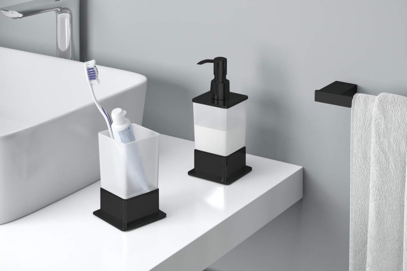 Excellent Riko uchwyt na papier toaletowy czarny matowy DOEX.1608BL