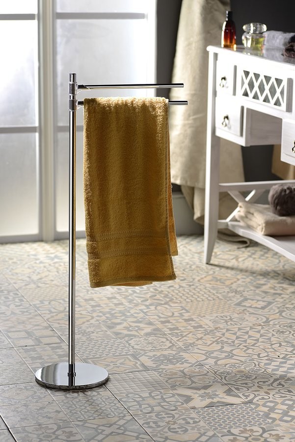 Sapho Gedy stojak wieszak wolnostojący na ręczniki 880mm chrom 2131