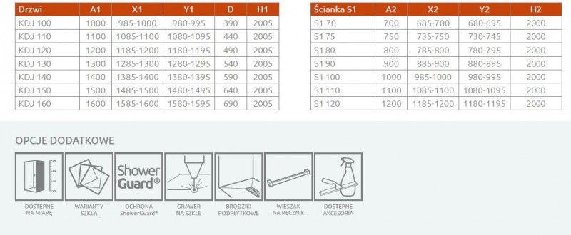 Radaway Idea KDJ kabina prostokątna 100x90 prawa drzwi przesuwne chrom przeźroczyste Easy Clean 387040-01-01R + 387050-01-01L