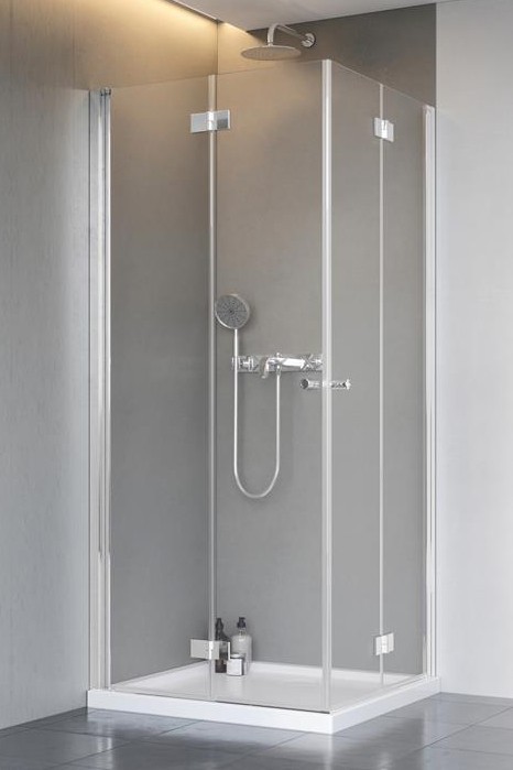 Radaway Nes KDD-B kabina prostokątna 80Lx90R drzwi składane chrom przeźroczyste Easy Clean 10024080-01-01L+10024090-01-01R