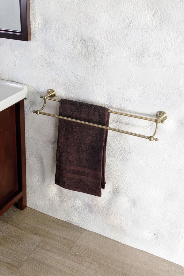 Sapho Diamond wieszak na ręcznik reling 600mm brąz mosiądz 1318-11
