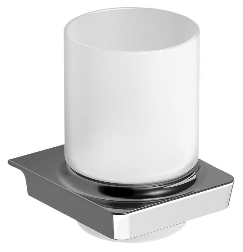 Sapho Zen kubek wiszący szkło mleczne chrom 160990