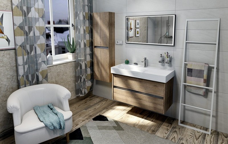 Sapho wieszak wolnostojący na ręczniki drabina reling 42x170x2 cm biały mat stal SKA561