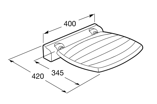 Roca Access Comfort siedzisko składne białe A816912009