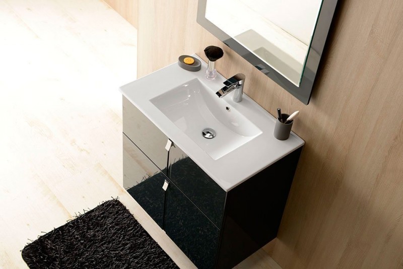 Sapho Slim umywalka prostokątna 60x46 cm wpuszczana w blat ceramika biały 1601-60