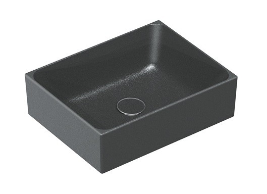 Catalano New Zero umywalka stawiana na blat 40x35 czarny matowy nero Cataglaze 14535ZENS
