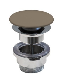 Catalano ceramiczny korek click-clack do umywalek z przelewem brązowy matowy marrone 5POSCMS