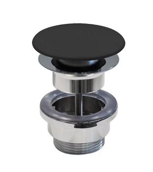 Catalano ceramiczny korek click-clack do umywalek z przelewem czarny nero satinato 5POSCNS / 9050300022
