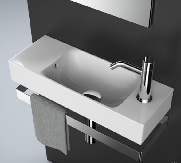 Artceram Lavamani Brick umywalka wisząca ceramiczna 54x20 cm biały LML002