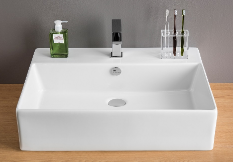 Artceram Quadro 65 umywalka stawiana na blat/wisząca 65x48 cm biały QUL003