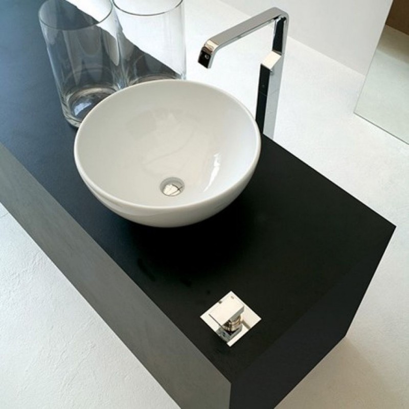 Artceram LA CIOTOLA 46 umywalka ceramiczna stawiana na blat owalna 46 cm biały LCL001