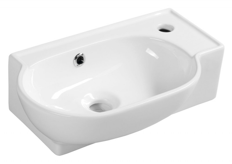 Sapho YUMO umywalka mała wisząca /nablatowa 45x27cm ceramika 3045