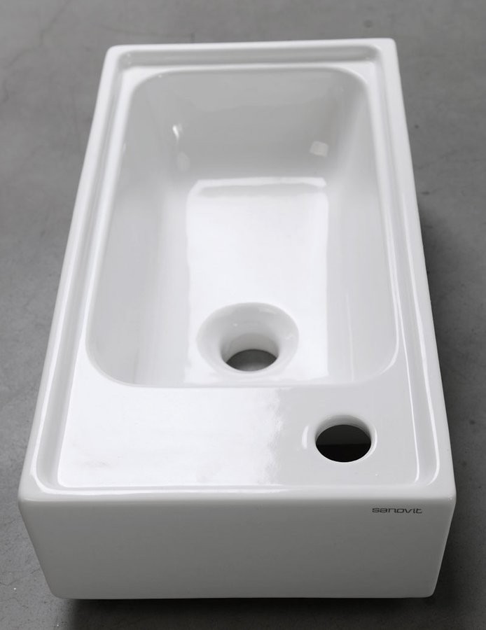 Sapho Orion umywalka mała prostokątna wisząca /nablatowa 50x26,5 cm ceramika 7045