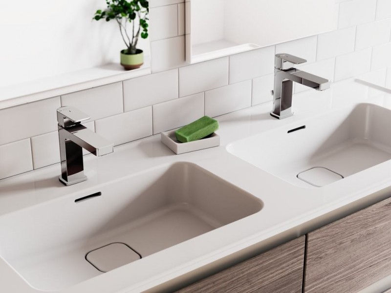 Ideal Standard Strada II umywalka wisząca podwójna 124 cm z otworami na baterię T300501