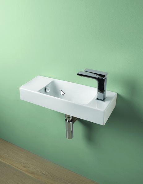 Artceram Lavamani Brick umywalka wisząca ceramiczna 54x20 cm biały LML002