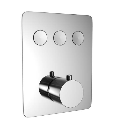 Excellent Krotos termostatyczna bateria podtynkowa 3-drożna chrom AREX.8046CR