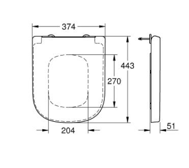 Grohe Euro Ceramic deska sedesowa biel alpejska 39331002