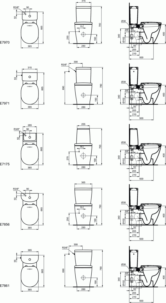 Ideal Standard Connect  muszla WC z funkcją bidetu stojąca 54x36 cm E781701