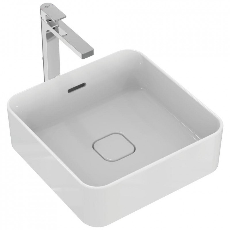 Ideal Standard Strada II umywalka nablatowa kwadratowa 40 cm bez otworu na baterię z przelewem T296301