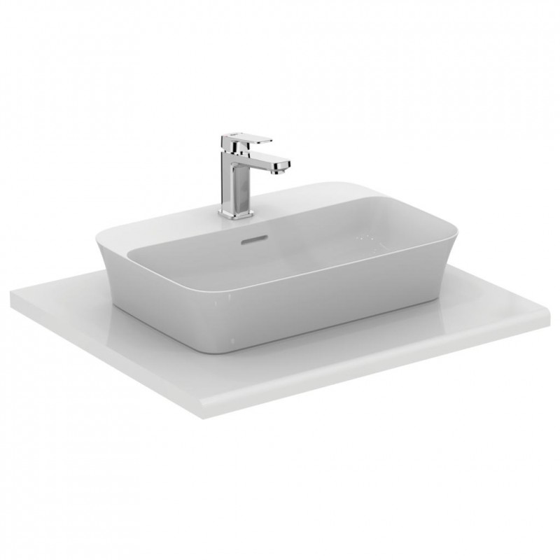 Ideal Ipalyss umywalka nablatowa 55 cm z otworem na baterię z przelewem E139301