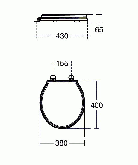 Ideal Standard Waverley deska sedesowa biały U011801