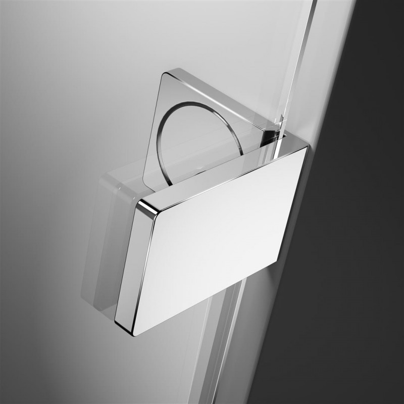 Radaway Arta KDS I kabina prostokątna 100x75 lewa drzwi wahadłowe chrom przeźroczyste Easy Clean 386620-03-01L + 386100-03-01L + 386108-03-01