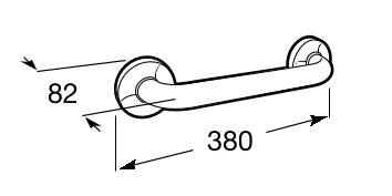 Roca Access Comfort uchwyt poręcz prosta 30 cm biały A816900009