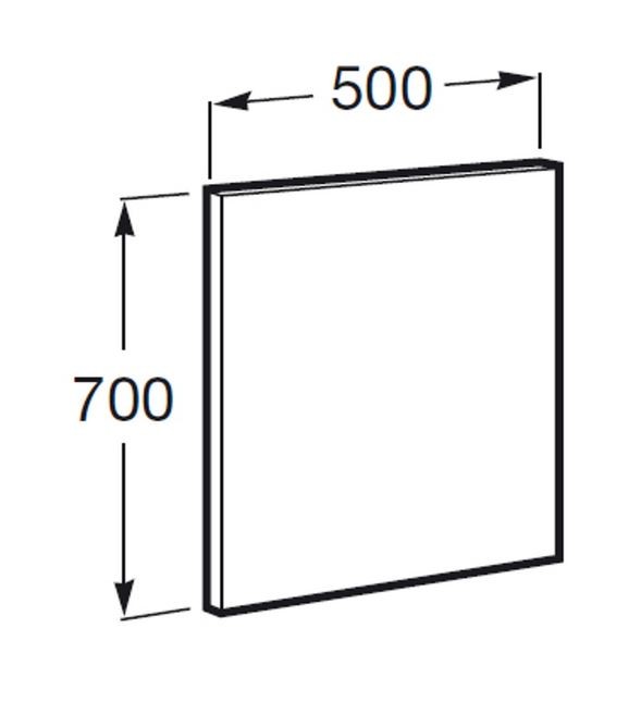 Roca Victoria 50 lustro prostokątne 50x70 A812345406